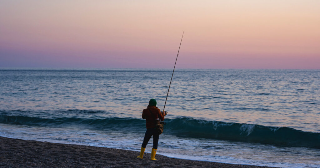 Shore fishing on the Outer Banks