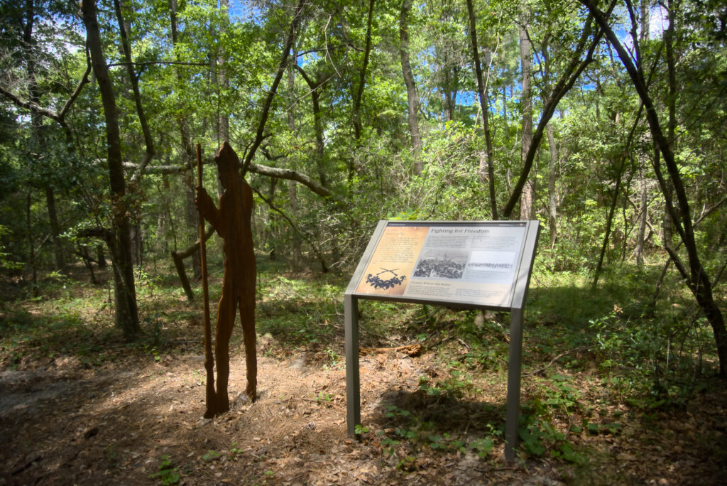 Soldier Standing Guard - Freedman Trail Fort Raleigh