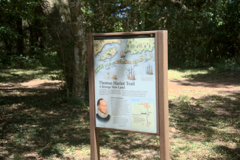 Thomas Harriot Trail Marker - Fort Raleigh