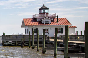 Roanoke Marshes Lighthouse in Manteo, NC