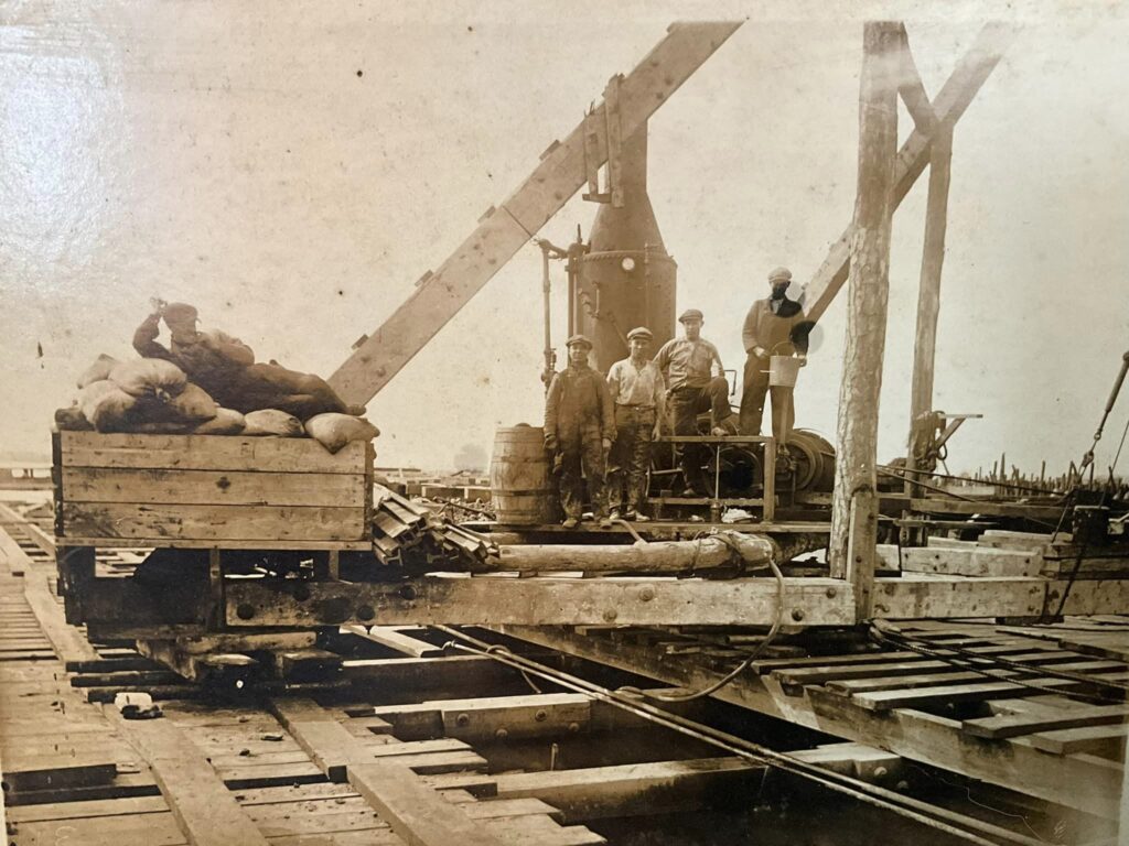 Buffalo City Logging Crew on Milltail Creek Docks